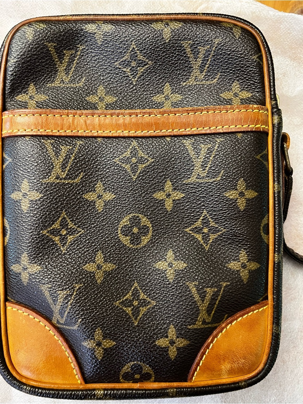 Louis Vuitton Danube Monogram crossbody/shoulder bag with COA
